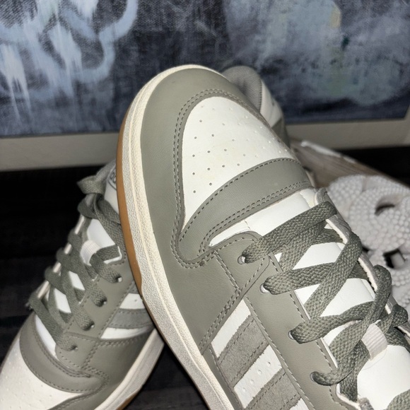 Adidas Break Start in Silver Pebble / Chalk White Mens SZ 11 - Picture 11 of 13